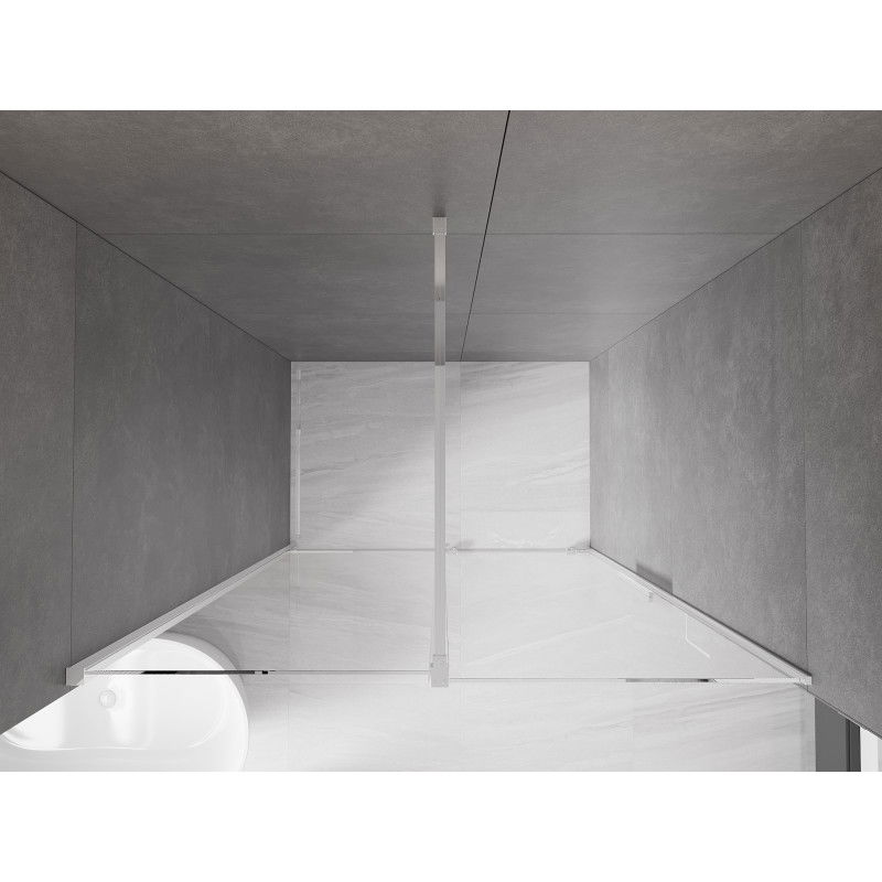 Mexen Velar stumdomos dušo durys 160 cm, skaidrios, chromas - 871-160-000-01-01