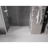 Mexen Velar stumiamosi dušo durys 140 cm, skaidrios, baltos - 871-140-000-01-20