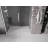 Mexen Velar stumiamosi dušo durys 140 cm, skaidrios, baltos - 871-140-000-01-20