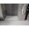 Mexen Velar stumdomos dušo durys 160 cm, Skaidrus, šlifuotas auksas - 871-160-000-01-55