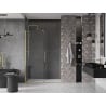 Mexen Velar stumdomos dušo durys 160 cm, Skaidrus, šlifuotas auksas - 871-160-000-01-55
