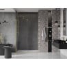 Mexen Velar stumdomos dušo durys 160 cm, Skaidrus, šlifuotas auksas - 871-160-000-01-55
