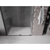 Mexen Velar stumdomos dušo durys 140 cm, Skaidrus, Juodas - 871-140-000-01-70