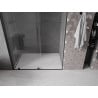 Mexen Velar stumdomos dušo durys 140 cm, Skaidrus, Juodas - 871-140-000-01-70
