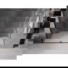 Mexen Velar stumdomos dušo durys 150 cm, Skaidrus, Juodas - 871-150-000-01-70