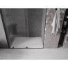 Mexen Velar stumdomos dušo durys 160 cm, permatomos, juodos - 871-160-000-01-70