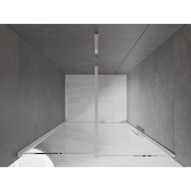 Mexen Velar slankios dušo durys 100 cm, permatomos, chromuotos - 871-100-000-01-01