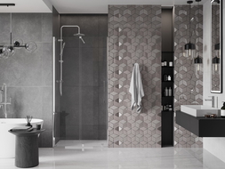 Mexen Velar slankiojančios dušo durys 110 cm, skaidrios, chromas - 871-110-000-01-01