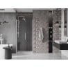 Mexen Velar stumdomos dušo durys 110 cm, Skaidrus, Baltas - 871-110-000-01-20