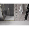 Mexen Velar stumenas slankiojančios dušo durys, 110 cm, skaidrus, auksinis - 871-110-000-01-50