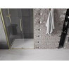 Mexen Velar stumdamos dušo durys 100 cm, permatomos, šepečiuotos auksinės - 871-100-000-01-55