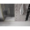 Mexen Velar stumdomos dušo durys 100 cm, Skaidrus, šlifuotas auksas - 871-100-000-01-55