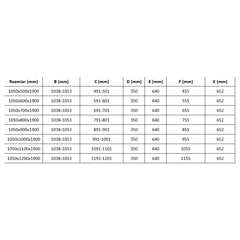 Mexen Roma dušo kabina varstoma 105 x 70 cm, skaidri, chromuota - 854-105-070-01-00
