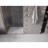 Mexen Velar stumetriniai stumdomos dušo durys, permatomos, šlifuoto vario apdaila - 871-100-000-01-65