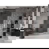 Mexen Velar stumdomos dušo durys 90 cm, Skaidrus, gun gray šlifuotas - 871-090-000-01-66