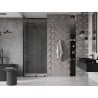 Mexen Velar stumdomos dušo durys 120 cm, Skaidrus, Juodas - 871-120-000-01-70