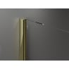 Mexen Velar stumdomos dušo durys 130 cm, Skaidrus, Auksinė - 871-130-000-01-50