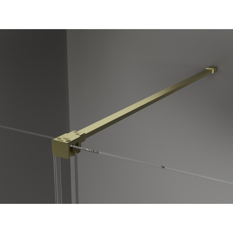 Mexen Velar 90 cm ilgio stumdomos dušo durys, skaidrios, šlifuotos auksinės - 871-090-000-01-55