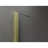 Mexen Velar stumdomos dušo durys 160 cm, Skaidrus, šlifuotas auksas - 871-160-000-01-55