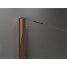Mexen Velar 100 cm slankiojamosios dušo durys, skaidrios, rožinis auksas - 871-100-000-01-60