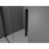 Mexen Velar 100 cm slankiojamos dušo durys, skaidrios, juodos - 871-100-000-01-70