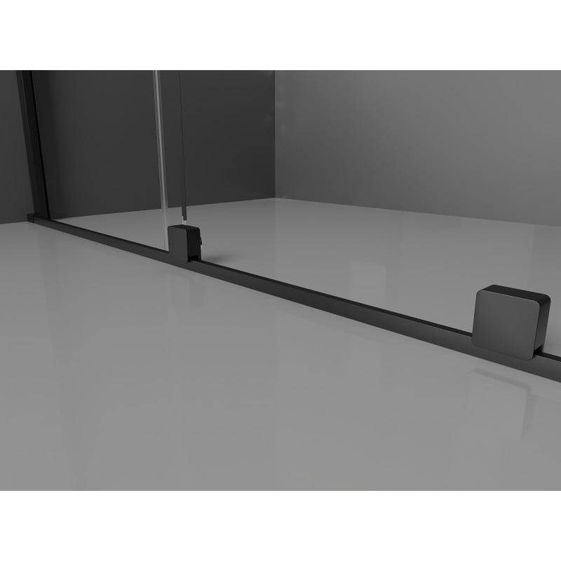 Mexen Velar stumdomos dušo durys 150 cm, skaidrios, juodos - 871-150-000-01-70