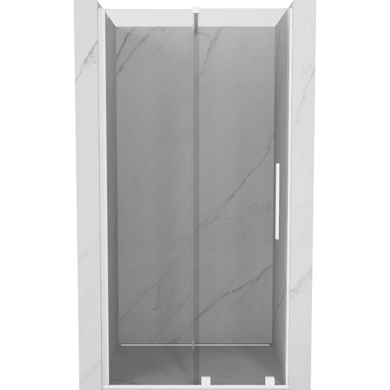 Mexen Velar stumdomos dušo durys 100 cm, Skaidrus, Baltas - 871-100-000-01-20