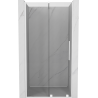 Mexen Velar 120 cm susistumiančios dušo durys, skaidrios, baltos - 871-120-000-01-20