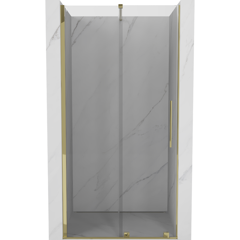 Mexen Velar stumdomos dušo durys 110 cm, Skaidrus, Auksinė - 871-110-000-01-50