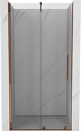 Mexen Velar stumdomos dušo durys 120 cm, Skaidrus, Rožinio aukso - 871-120-000-01-60