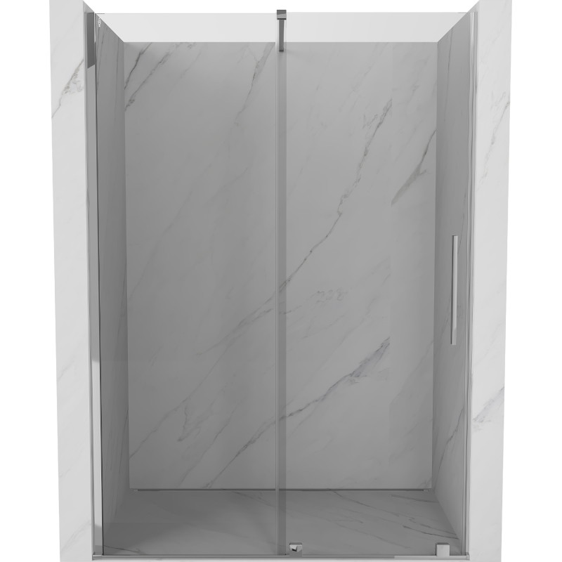 Mexen Velar stumdomos dušo durys 130 cm, skaidrios, chromuotos - 871-130-000-01-01