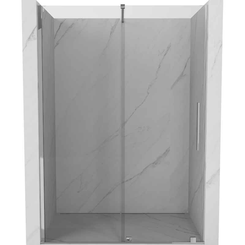 Mexen Velar stumdomos dušo durys 130 cm, Skaidrus, chromo - 871-130-000-01-01