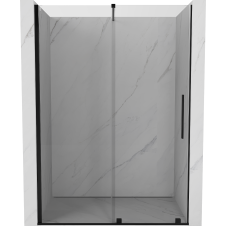 Mexen Velar stumdomos dušo durys 140 cm, Skaidrus, Juodas - 871-140-000-01-70