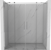 Mexen Velar Duo stumdomos dušo durys 200 cm, permatomos, chromas - 871-200-000-02-01