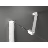 Mexen Velar Duo stumdomos dušo durys 180 cm, Skaidrus, Baltas - 871-180-000-02-20