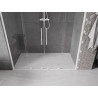 Mexen Velar Dvivietės dušo durys, stumdysis 200 cm, skaidrios, baltos - 871-200-000-02-20