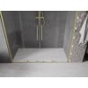 Mexen Velar Duo stumdomos dušo durys 170 cm, Skaidrus, šlifuotas auksas - 871-170-000-02-55