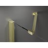 Mexen Velar Duo stumdomos dušo durys 180 cm, Skaidrus, šlifuotas auksas - 871-180-000-02-55
