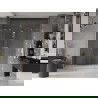 Mexen Velar Duo stumdomos dušo durys 200 cm, Skaidrus, šlifuotas auksas - 871-200-000-02-55