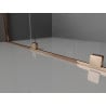 Mexen Velar Duo stumdomos dušo durys 180 cm, Skaidrus, Rožinio aukso - 871-180-000-02-60