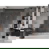 Mexen Velar Duo stumdomos dušo durys 200 cm, Skaidrus, Rožinio aukso - 871-200-000-02-60