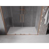 Mexen Velar Dvigubos stumdomos dušo durys 170 cm, permatomos, valcuotos varinės - 871-170-000-02-65