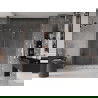 Mexen Velar Duo stumdomos dušo durys 200 cm, Skaidrus, varis šlifuotas - 871-200-000-02-65