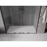 Mexen Velar Dvigubos dušo durys, slankiojančios, 180 cm, permatomos, juodos - 871-180-000-02-70