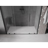 Mexen Velar Dvigubos dušo durys, slankiojančios, 180 cm, permatomos, juodos - 871-180-000-02-70
