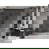 Mexen Velar Duo stumdomos dušo durys 200 cm, Skaidrus, Juodas - 871-200-000-02-70