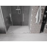 Mexen Velar Dvigubos stumdomos dušo durys 140 cm, skaidrios, chromuotos - 871-140-000-02-01