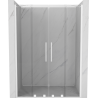 Mexen Velar Duo stumdomos dušo durys 160 cm, Skaidrus, Baltas - 871-160-000-02-20