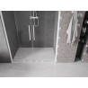 Mexen Velar Dvigubos stumdomos dušo durys 160 cm, skaidrios, baltos - 871-160-000-02-20