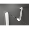 Mexen Velar Dvigubos stumdomos dušo durys 160 cm, skaidrios, baltos - 871-160-000-02-20